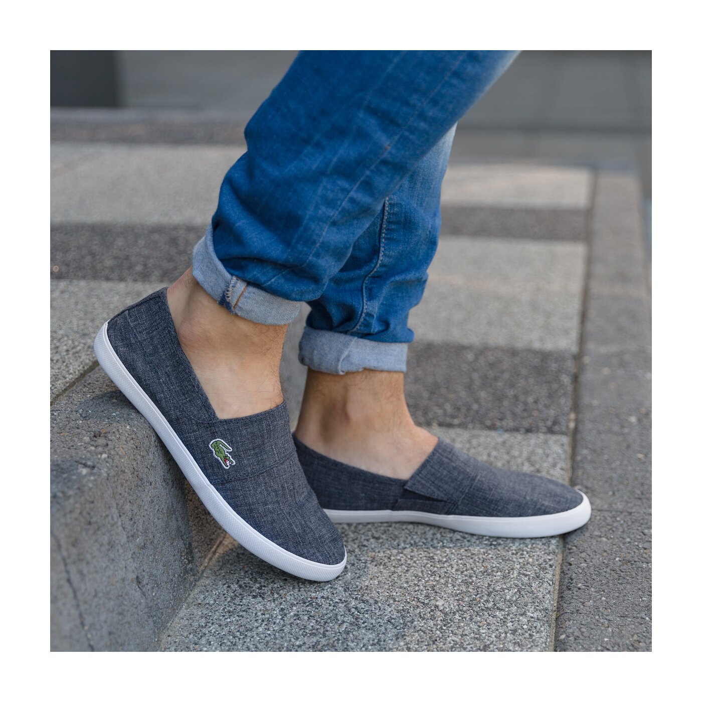 Męskie trampki LACOSTE MARICE 217 1 733cam1066003 kolor granatowy