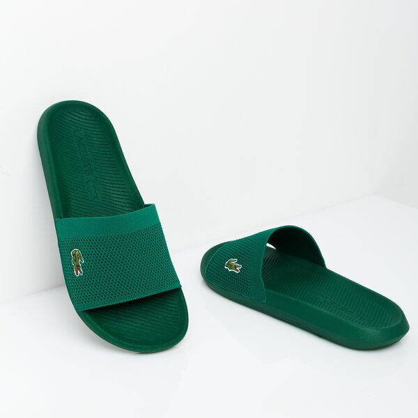 Męskie klapki LACOSTE CROCO SLIDE 219 2 US CMA 737cma0023gg2 kolor zielony
