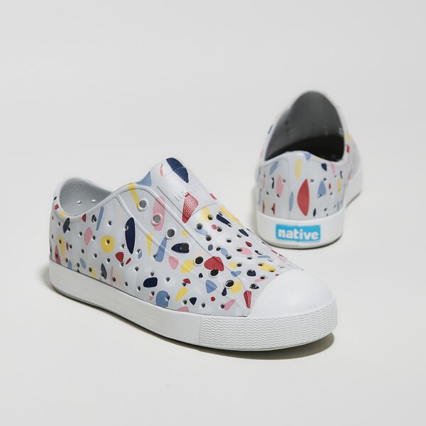 Dziecięce trampki NATIVE JEFFERSON PRINT JUNIOR 12100101-8964 kolor biały