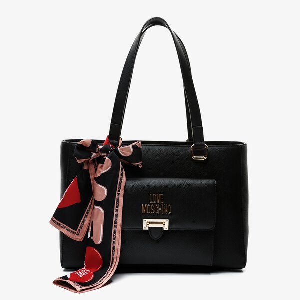 Damska torebka LOVE MOSCHINO TOREBKA THE ICE CREEM SCARF jc4242pp0akg0000 kolor czarny