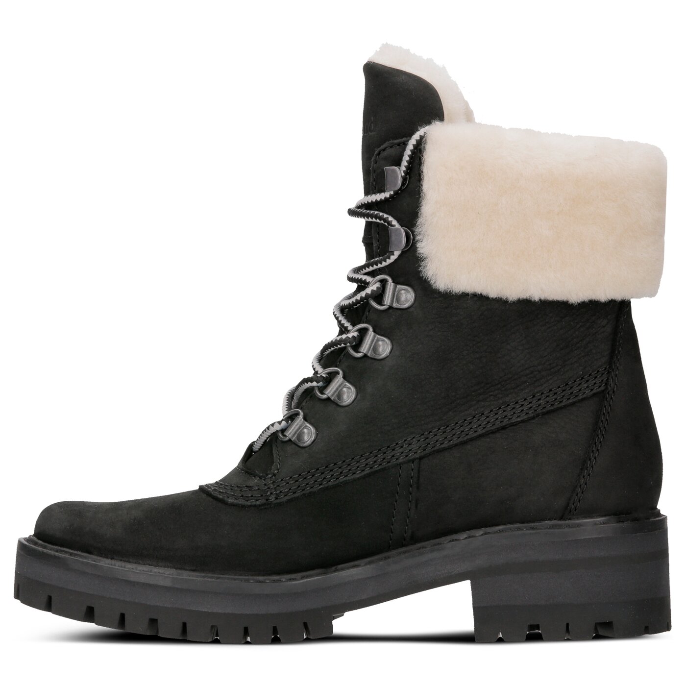 Damskie botki / sztyblety TIMBERLAND COURMAYEURVALLEY SHEARLIN a1rpd kolor czarny