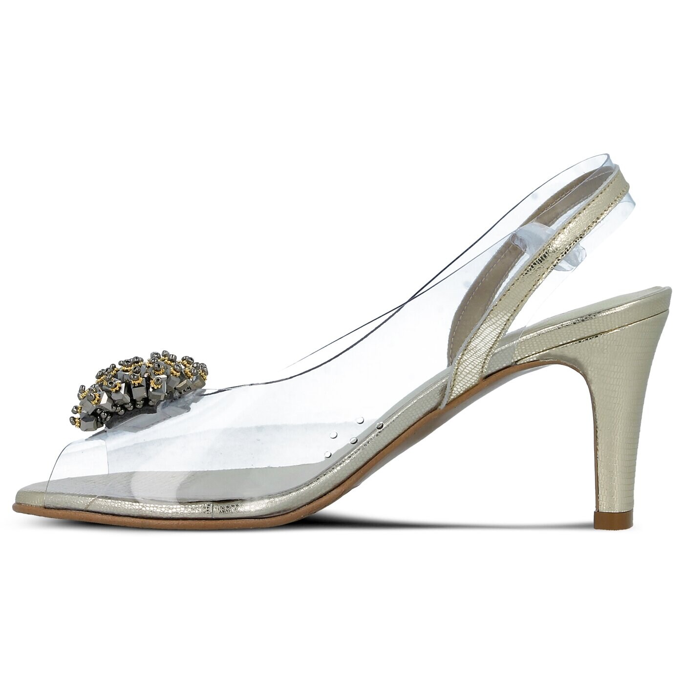 Damskie sandały SYMBIOSIS CARMEN SANDALS  sywc218002 kolor srebrny