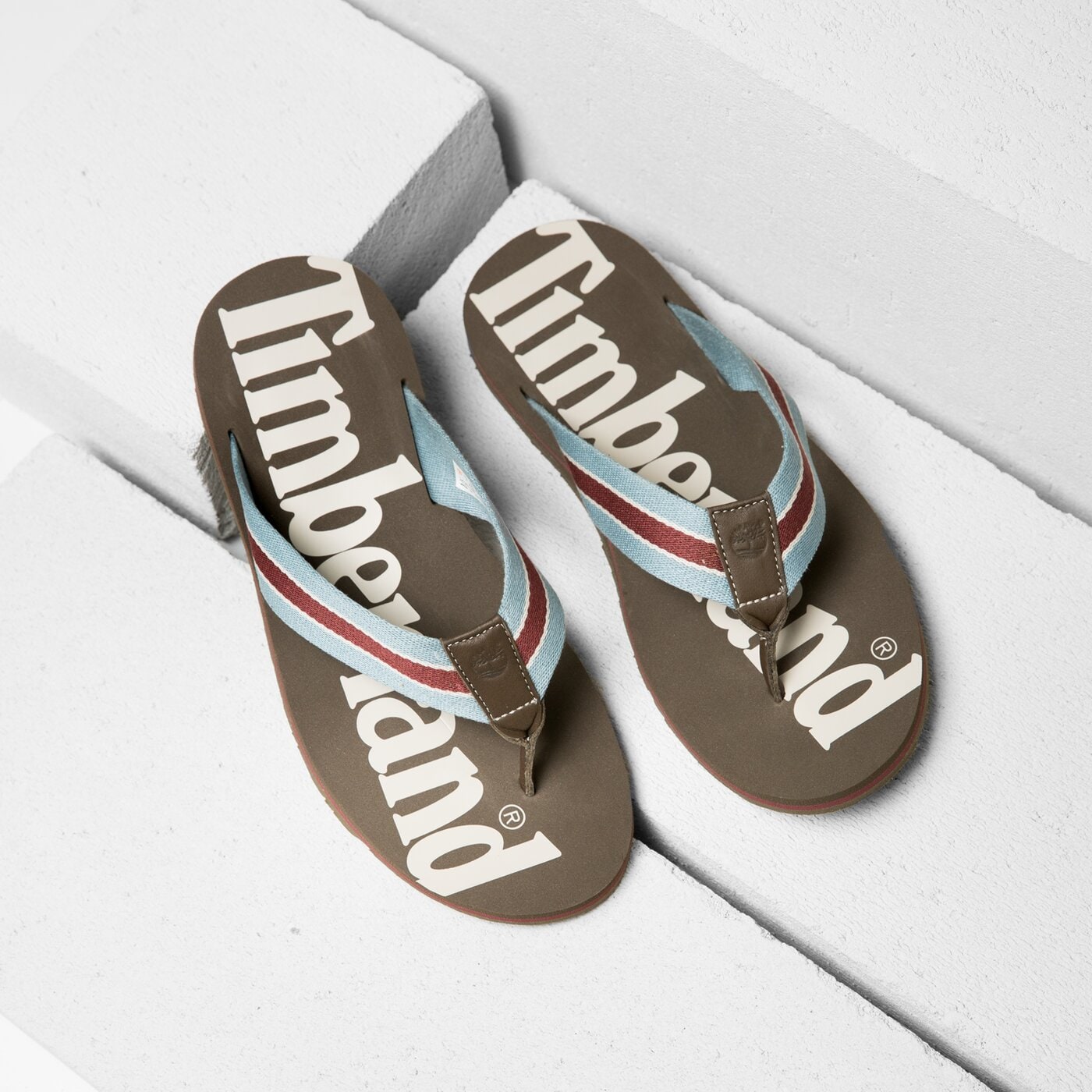 Męskie klapki TIMBERLAND WILD DUNES F/L FLIP FLOP a19ay kolor czerwony