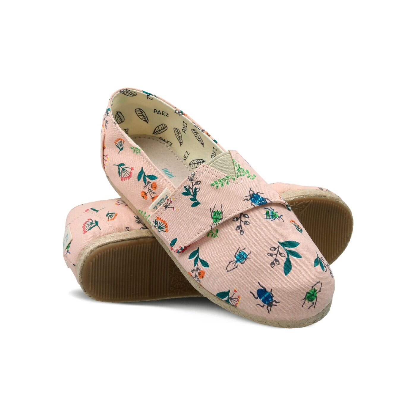 Dziecięce półbuty PAEZ ORIGINAL RAW PRINT FLOWER BUGS 1830201k00-512 kolor różowy