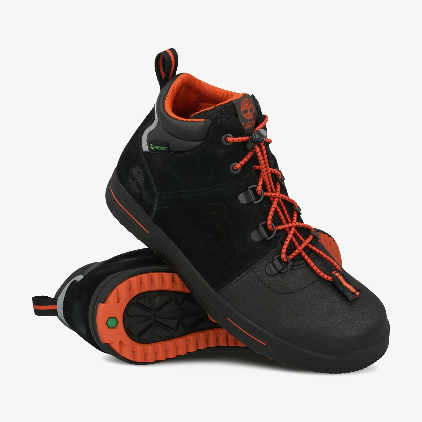 Dziecięce buty outdoor / trekkingowe TIMBERLAND CITY STOMPER MID WP tb0a22px0151 kolor czarny