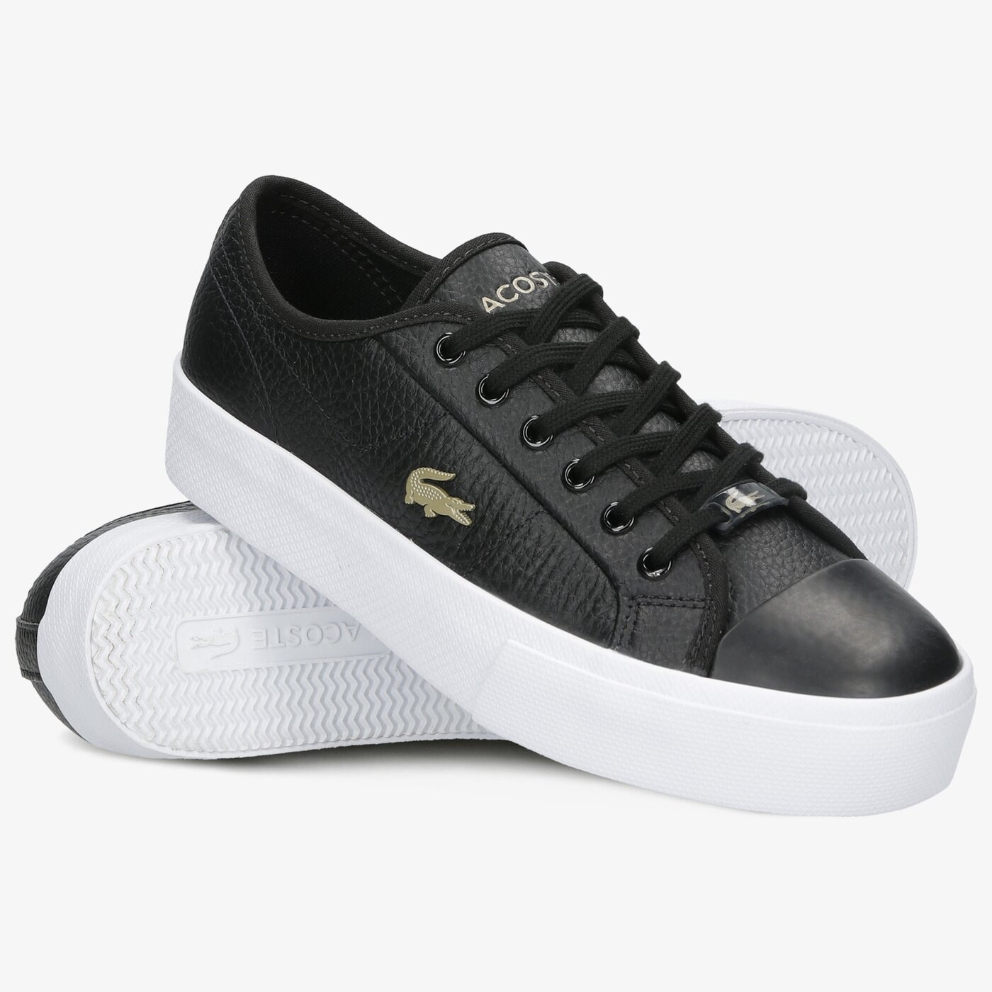 Damskie trampki LACOSTE ZIANE PLUS GRAND 07211CFA 741cfa0054312 kolor czarny