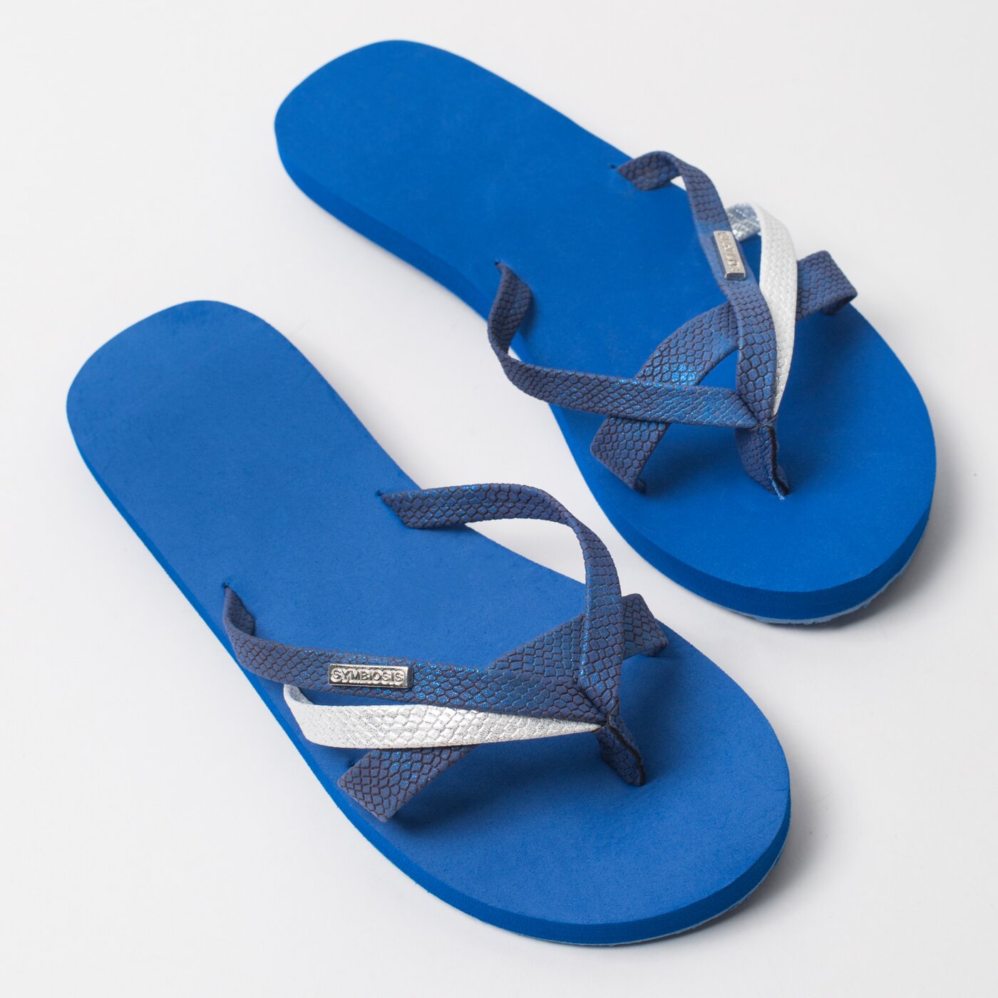 Damskie klapki SYMBIOSIS LUCIA  syws118013 kolor granatowy