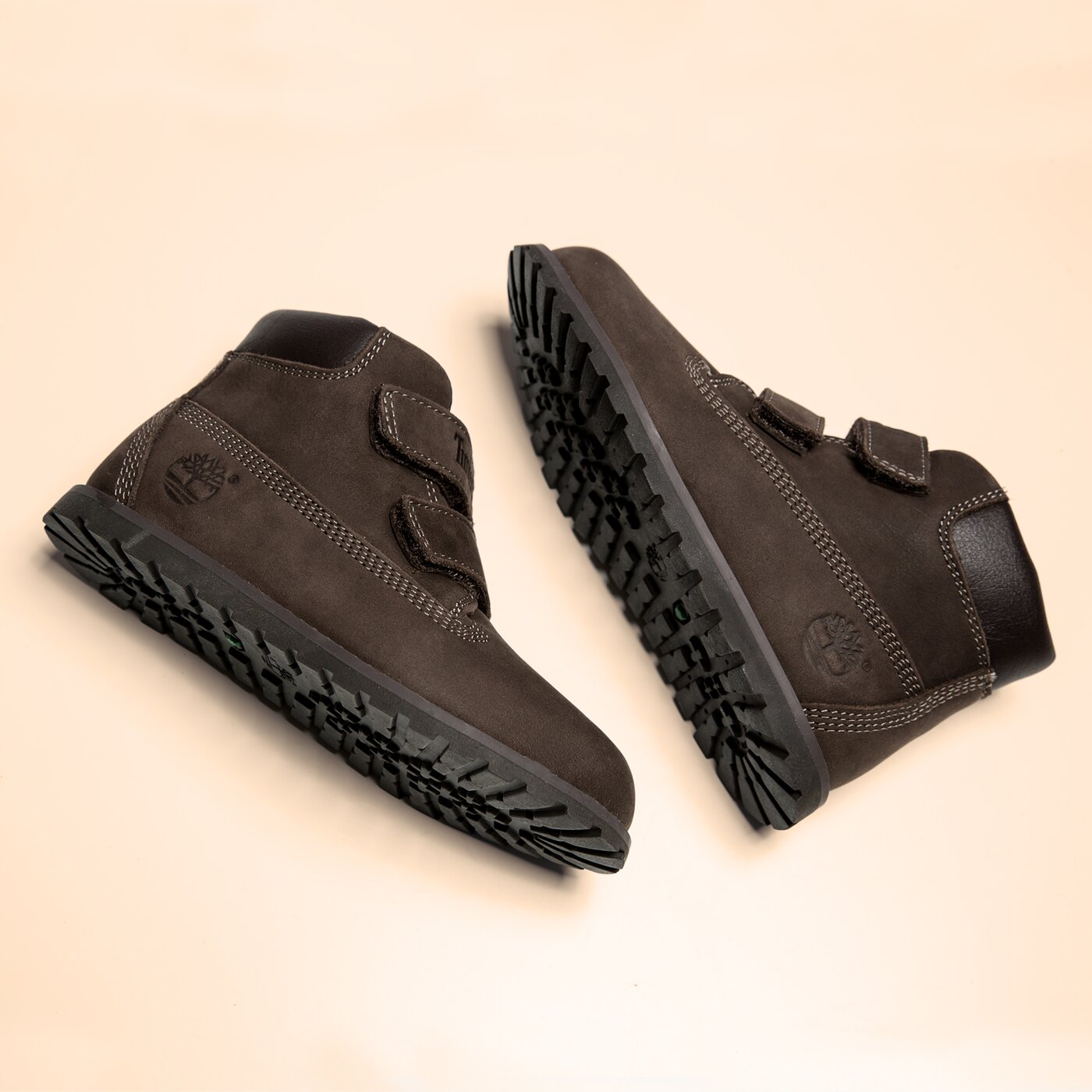 Dziecięce trapery TIMBERLAND POKEY PINE H&L  a127b kolor brązowy