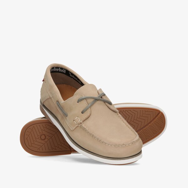 Męskie mokasyny TIMBERLAND ATLANTIS BREAK BOAT SHOE tb0a2a2j2691 kolor beżowy