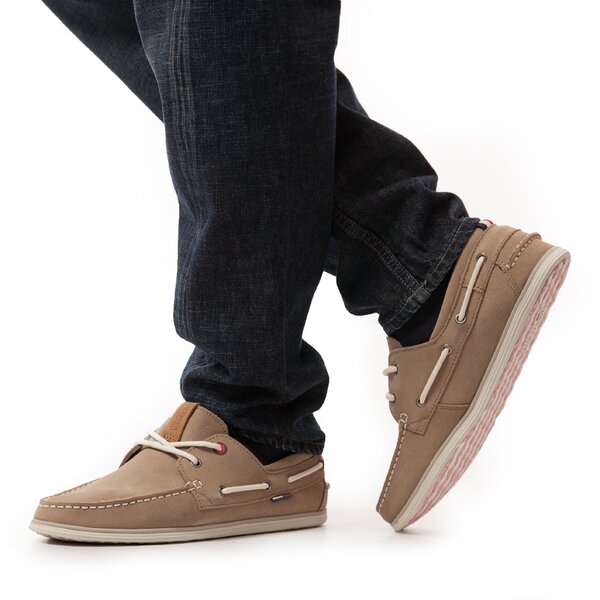 Męskie mokasyny TOMMY HILFIGER MILES 1B -1 em56818567938 kolor beżowy
