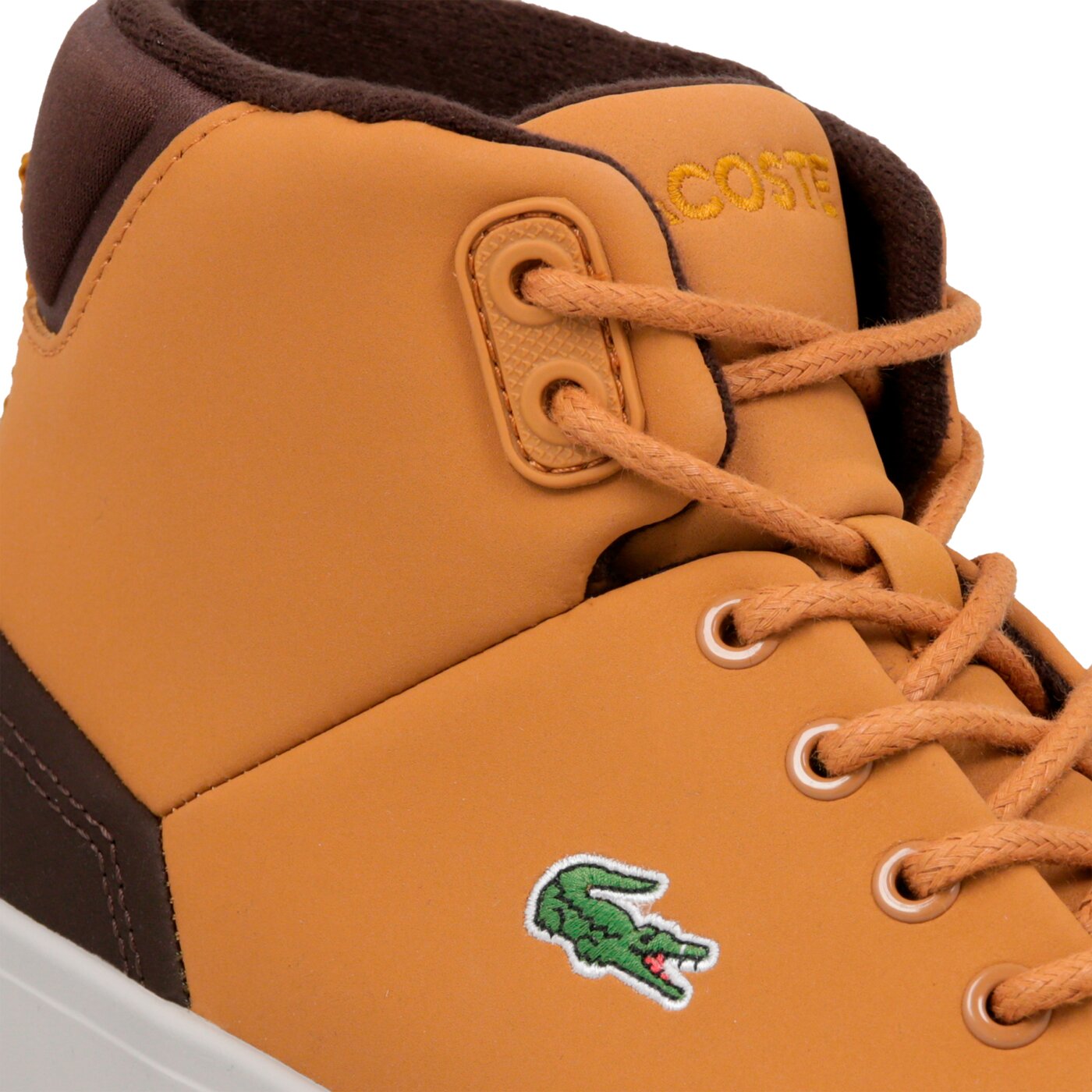 Dziecięce sneakersy (buty) LACOSTE EXPLORATEUR CLASSIC3181 736caj0006434 kolor brązowy