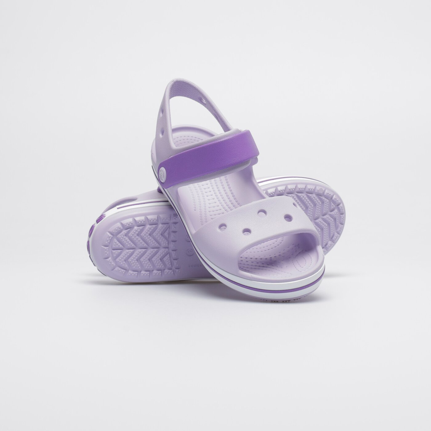 Dziecięce sandały / klapki CROCS CROCBAND SANDAL KIDS 128565p8k kolor fioletowy