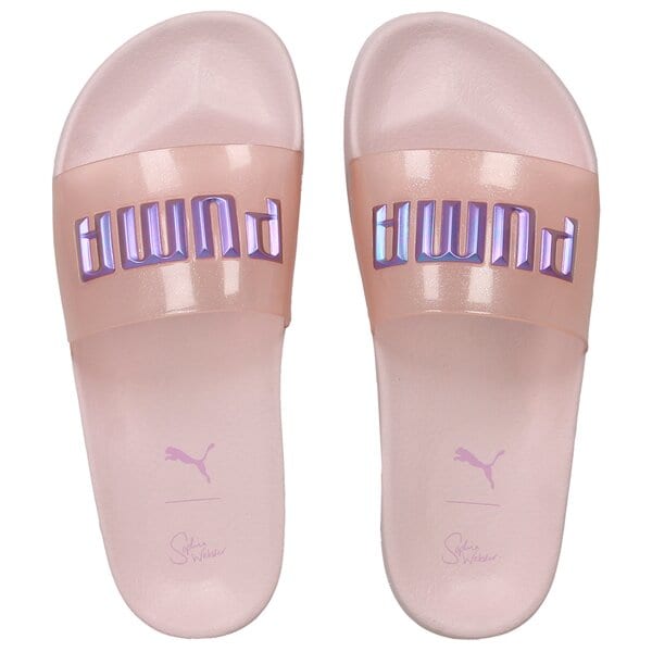 Damskie klapki PUMA LEADCAT GLITTER PRINCESS SW 36595301 kolor różowy
