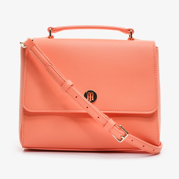 Damska torebka TOMMY HILFIGER TOREBKA HONEY FLAP SATCHEL aw0aw07944sn7 kolor różowy