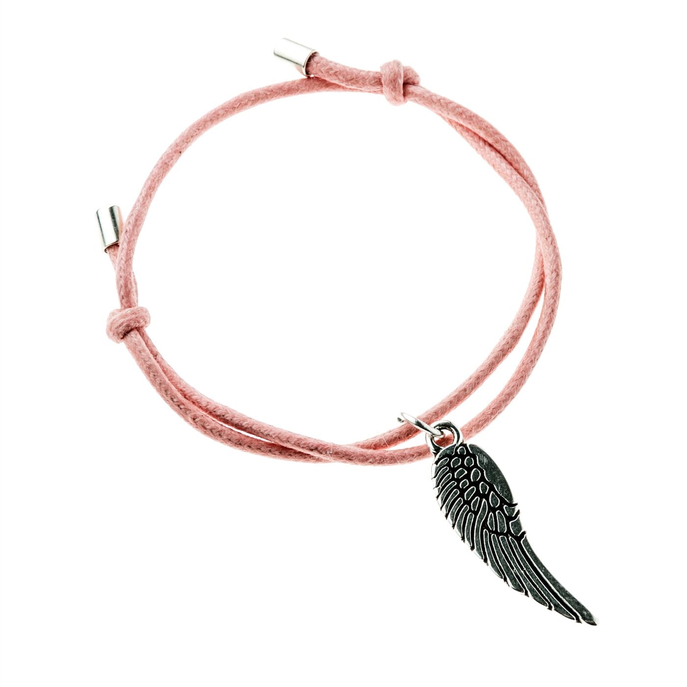 Damska bransoletka / brelok SYMBIOSIS  BRANSOLETKA SKRZYDEŁKO syab006 kolor różowy