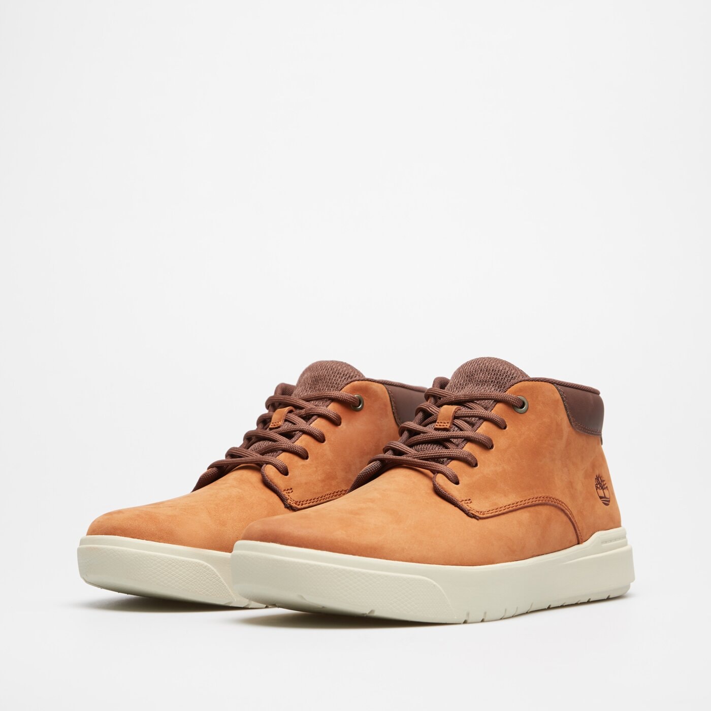 Męskie sneakersy (buty) TIMBERLAND SENECA BAY MID LACE SNEAKER tb0a69m1em51 kolor brązowy