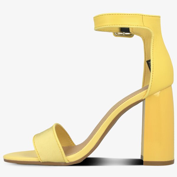 Damskie sandały TOMMY HILFIGER SHATILA 9C1 HEELED SANDAL TOMMY PASTEL fw0fw04116731 kolor żółty