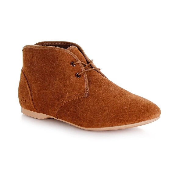 Damskie buty za kostkę LACOSTE HAXBY 725lew2010b23 kolor brązowy