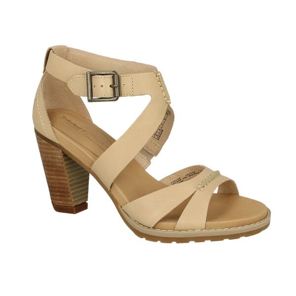 Damskie sandały TIMBERLAND EK STRATHAM SANDAL ANKLE STRAP 8066a kolor beżowy
