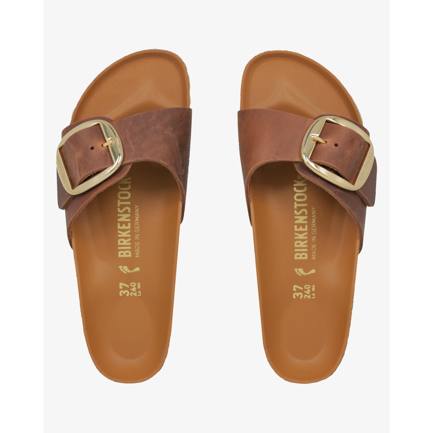 Damskie klapki BIRKENSTOCK MADRID BIG BUCKLE 1006525 kolor brązowy