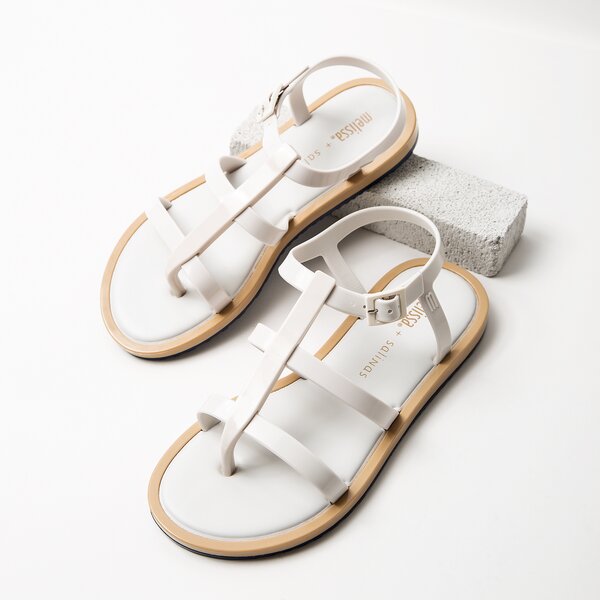 Damskie sandały MELISSA CARIBE+ SALINAS 3232653322 kolor biały