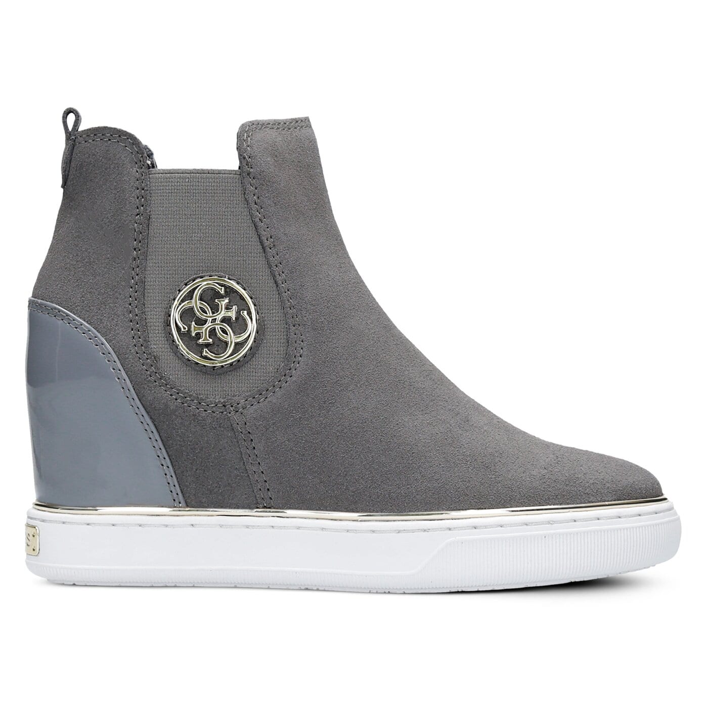 Damskie botki / sztyblety GUESS FREDA flfre3sue12grey kolor szary