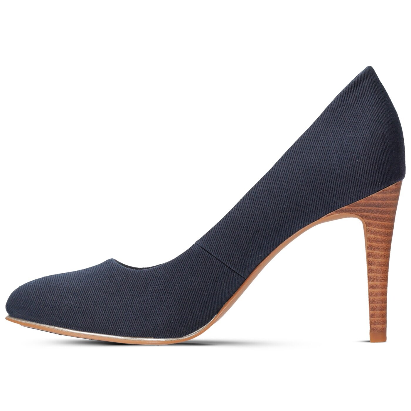 Damskie szpilki / czółenka TOMMY HILFIGER BASIC TEXTILE PUMP SPRING fw0fw02927403 kolor granatowy