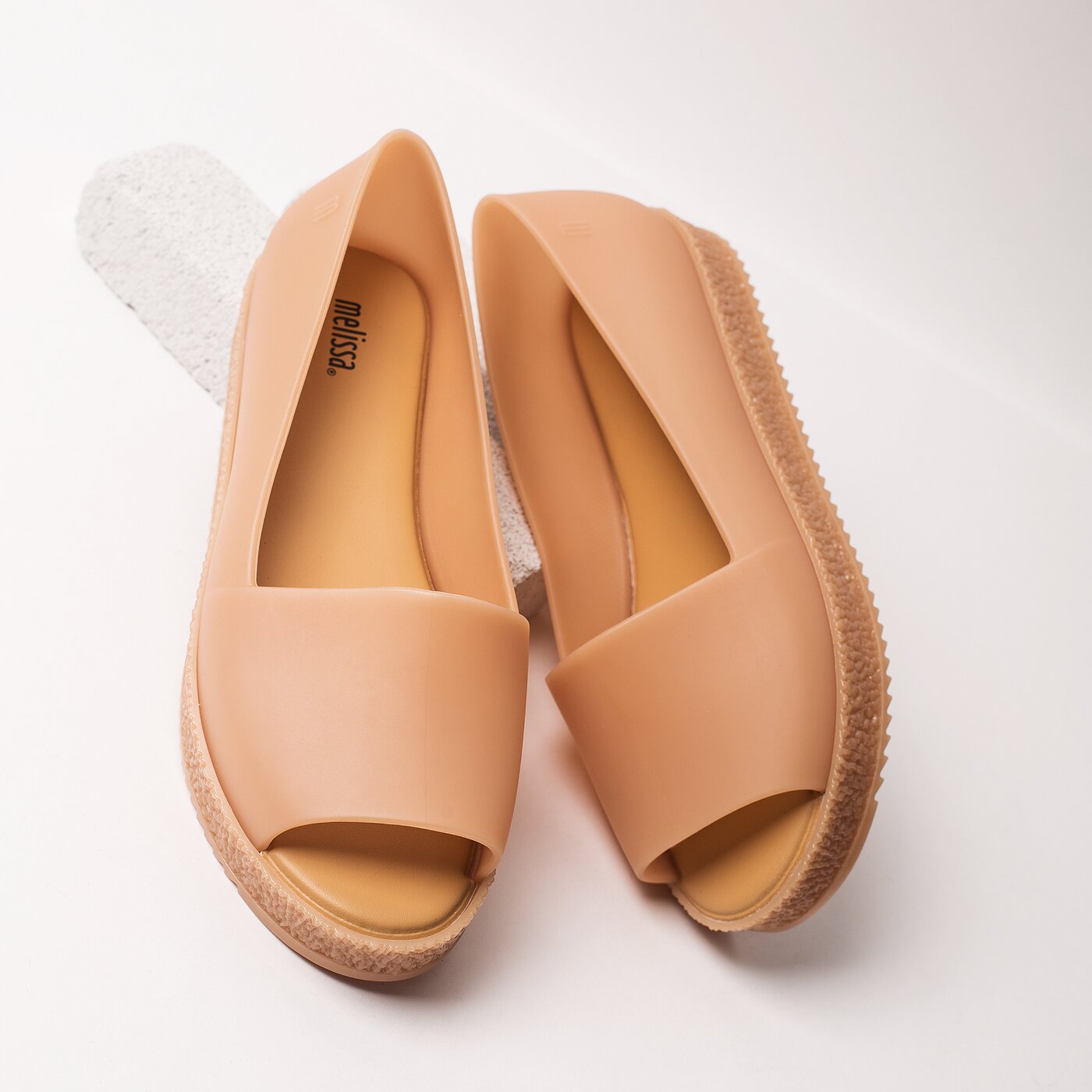 Damskie baleriny (buty) MELISSA PUZZLE AD 3188200915 kolor beżowy