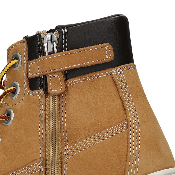 Dziecięce trapery TIMBERLAND GROVETON 6IN LACE WITH SIDE ZIP a161i kolor żółty