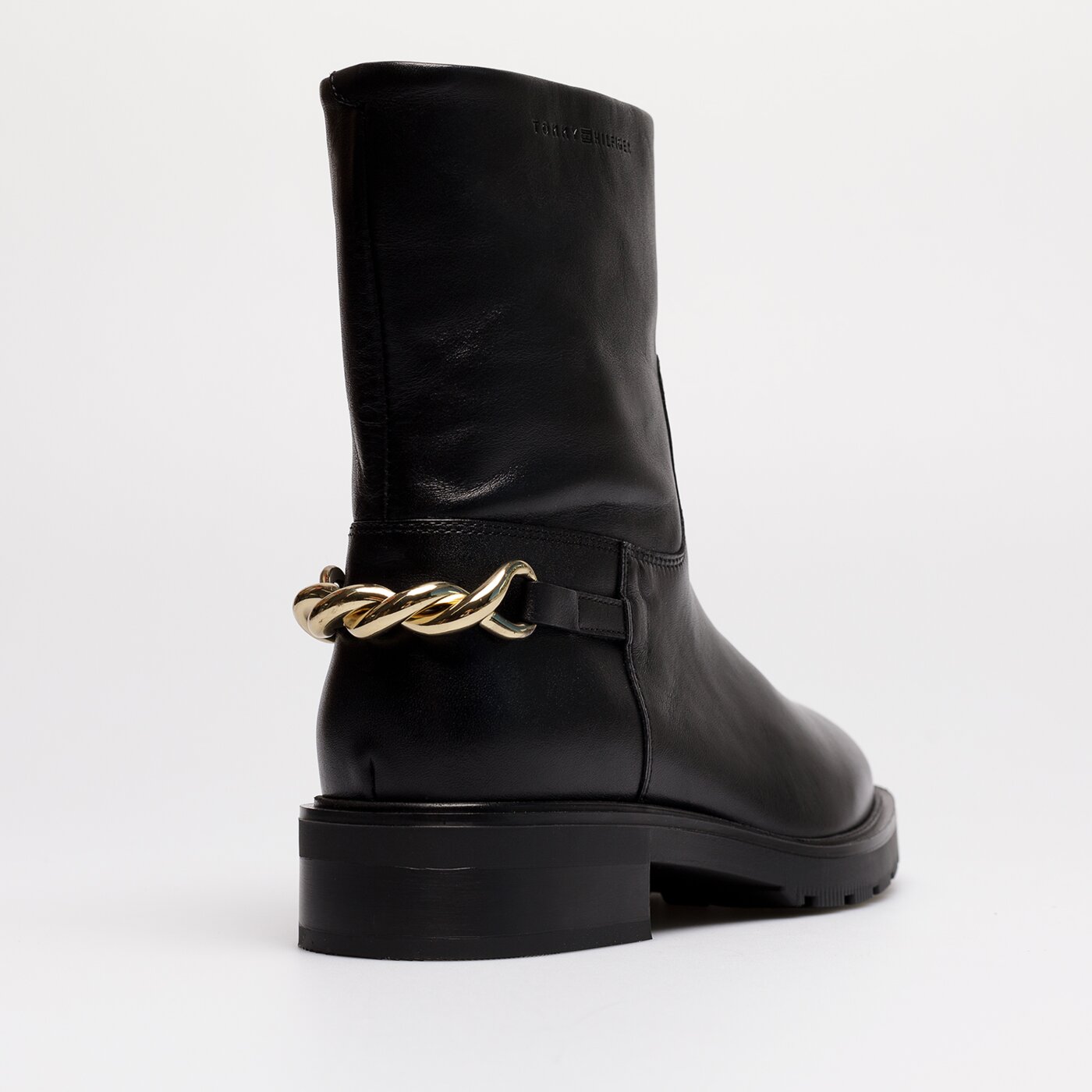 Damskie botki / sztyblety TOMMY HILFIGER TOMMY TWIST ANKLE BOOT fw0fw06825bds kolor czarny