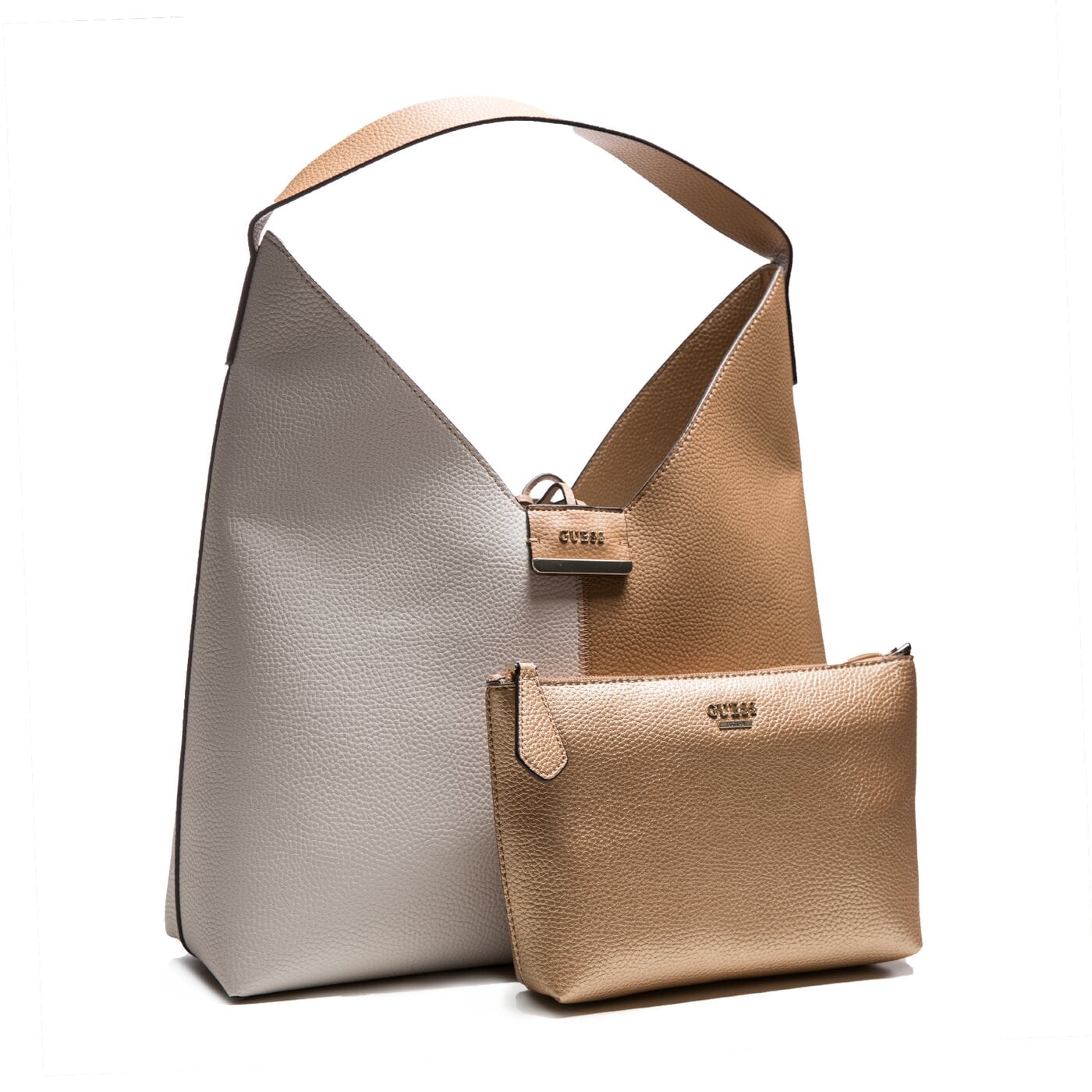 Damska torebka GUESS TOREBKA DWUSTRONNA BOBBI 3W1 TAN GOLD hwsd6422030tag kolor beżowy