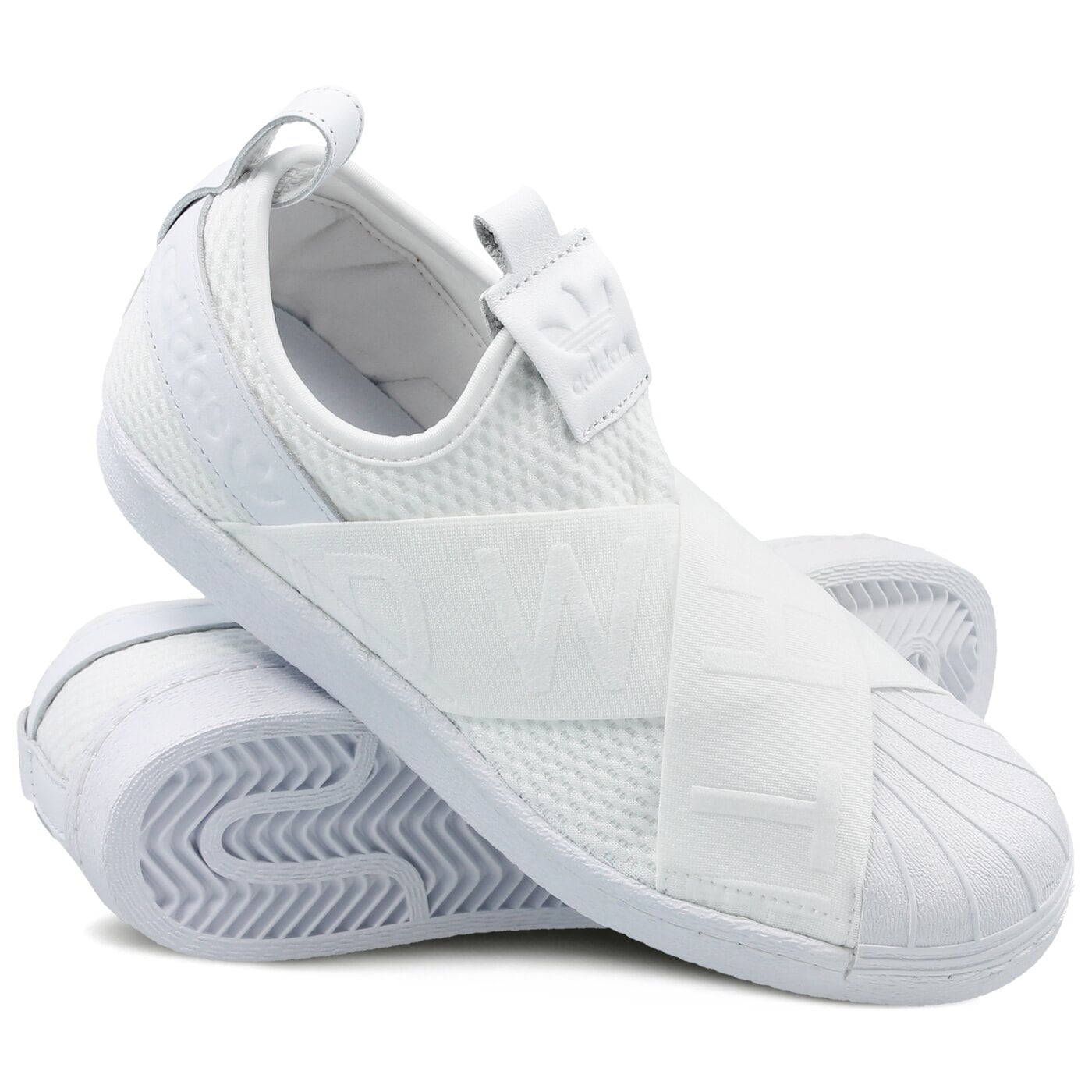 Damskie sneakersy (buty) ADIDAS SUPERSTAR SLIPON W cq2381 kolor biały