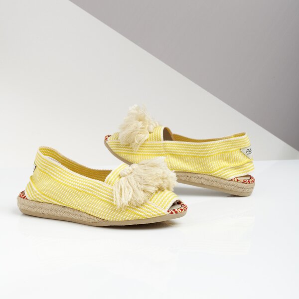 Damskie espadryle PAEZ SANDAL YUTE SANDAL FRILL YELLOW 1934805s9003-600 kolor żółty