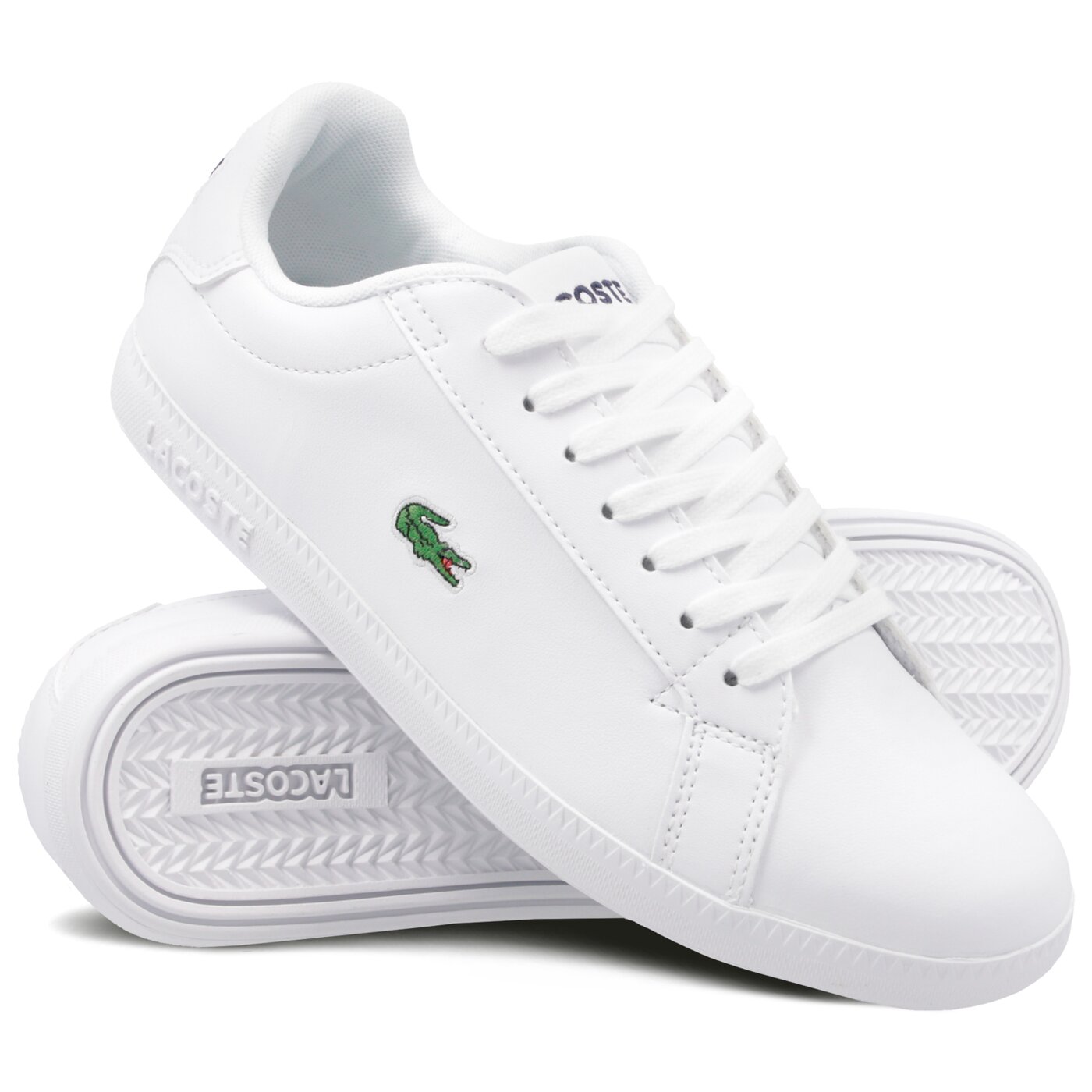 Damskie sneakersy (buty) LACOSTE GRADUATE BL1 SFA 737sfa005221g kolor biały