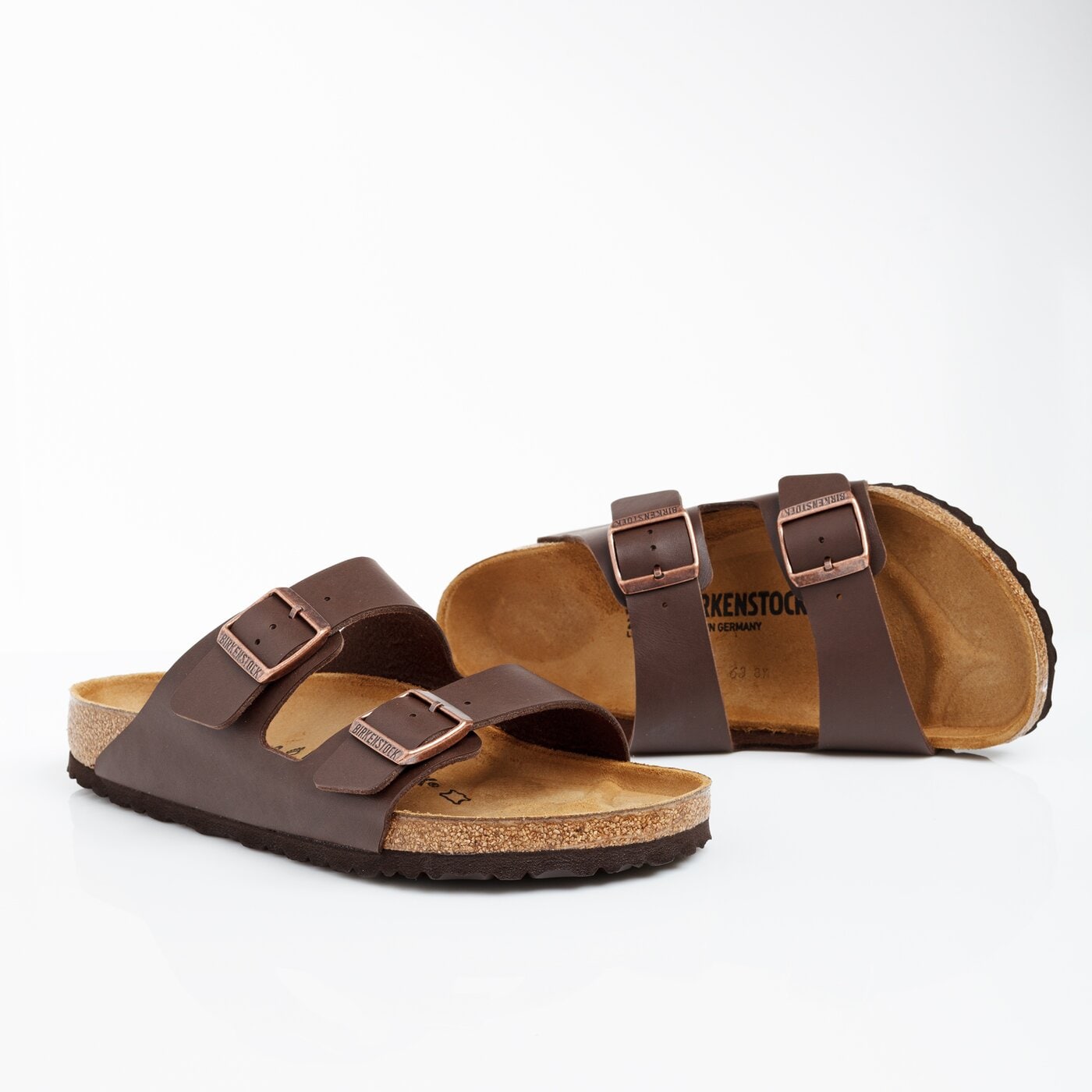 Męskie klapki BIRKENSTOCK ARIZONA  51701 kolor brązowy
