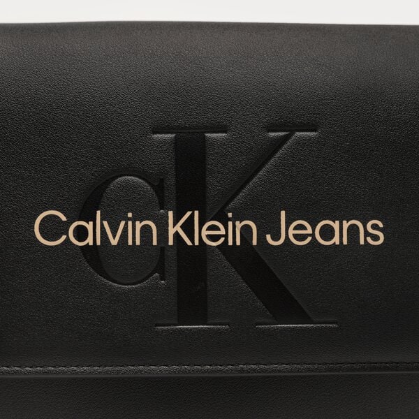 Damska torebka CALVIN KLEIN TOREBKA SCULPTED SADDLE BAG22 MONO k60k61122301f kolor czarny