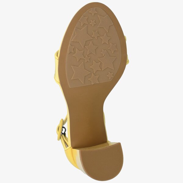 Damskie sandały TOMMY HILFIGER SHATILA 9C1 HEELED SANDAL TOMMY PASTEL fw0fw04116731 kolor żółty