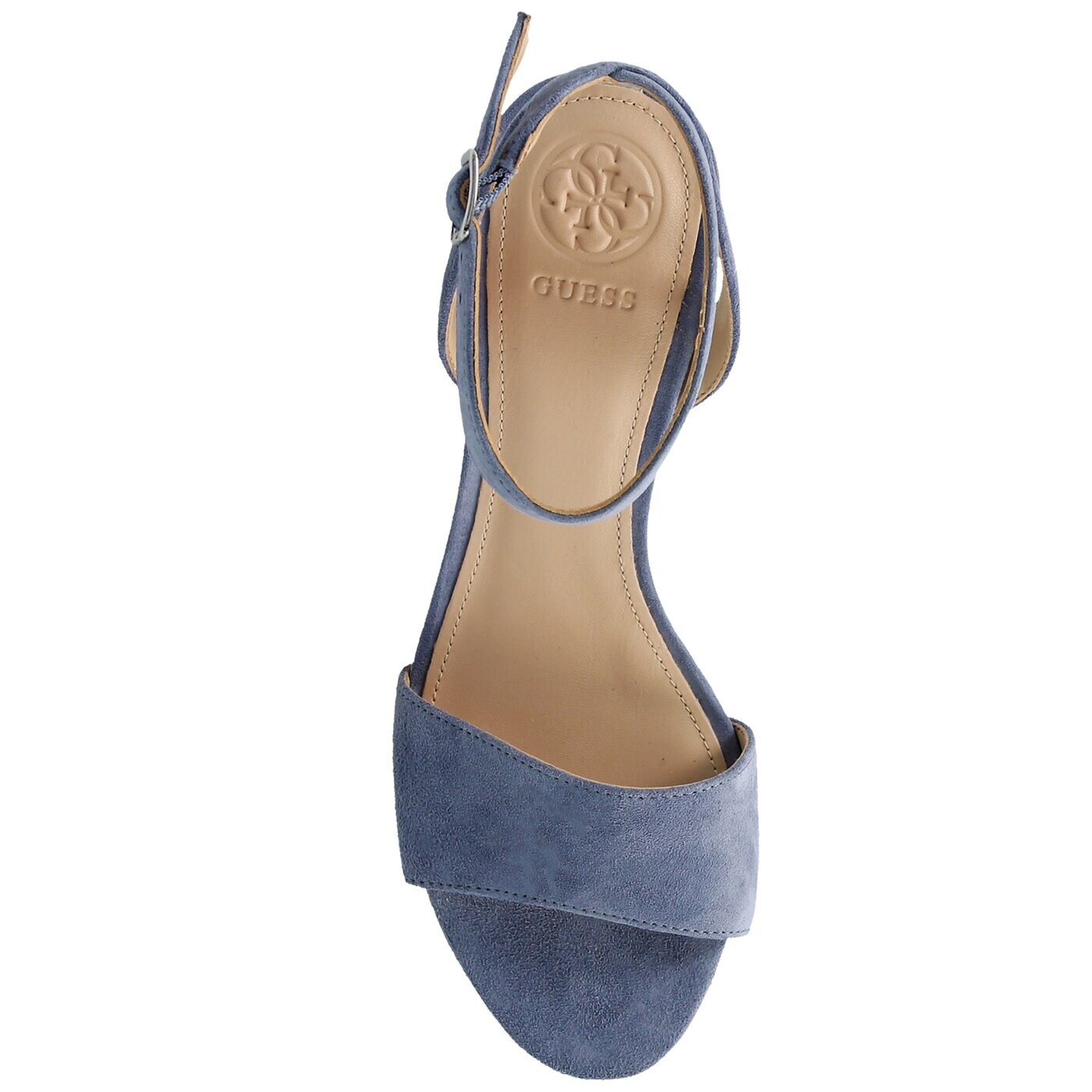 Damskie sandały GUESS RENEE flrne1sue03lblue kolor niebieski