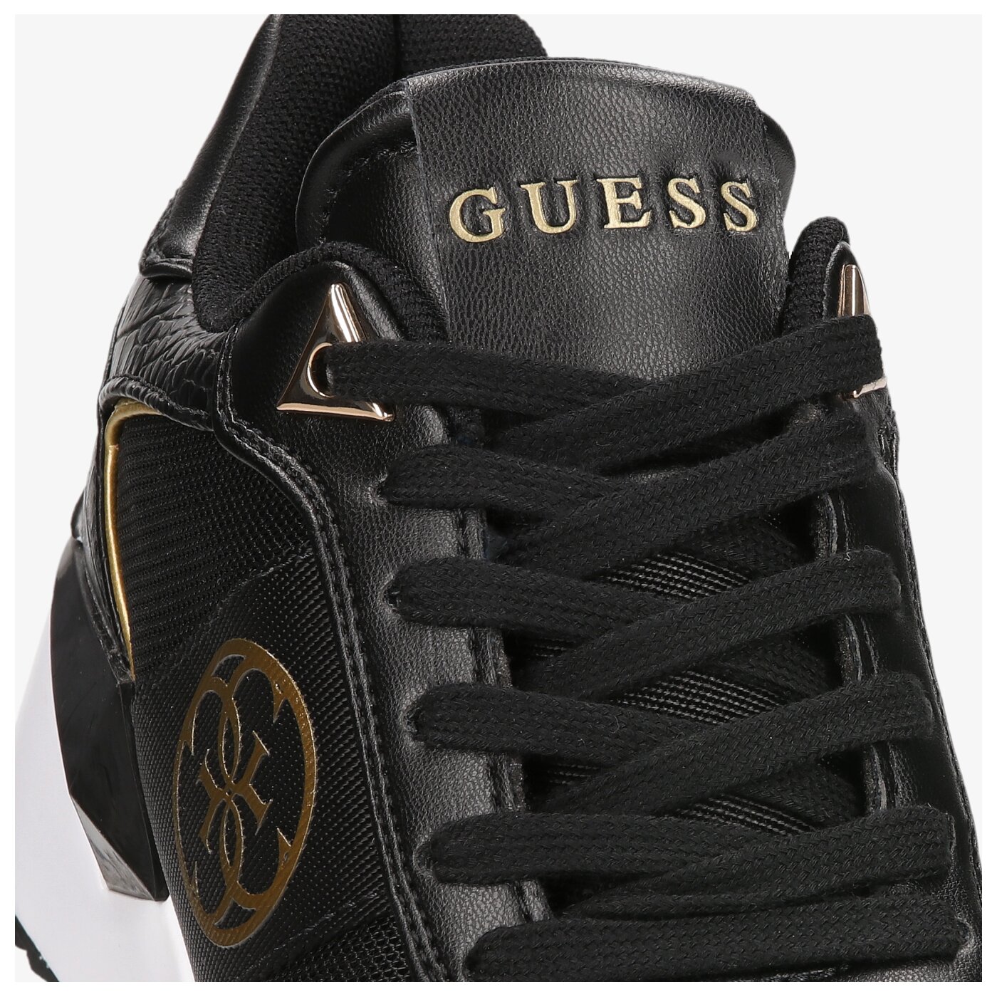 Damskie sneakersy (buty) GUESS TESHA fl5tespel12blkgo kolor czarny