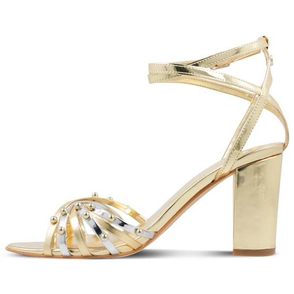 Damskie sandały GUESS MADESTY SANDAL fl6mdslel03silgo kolor złoty
