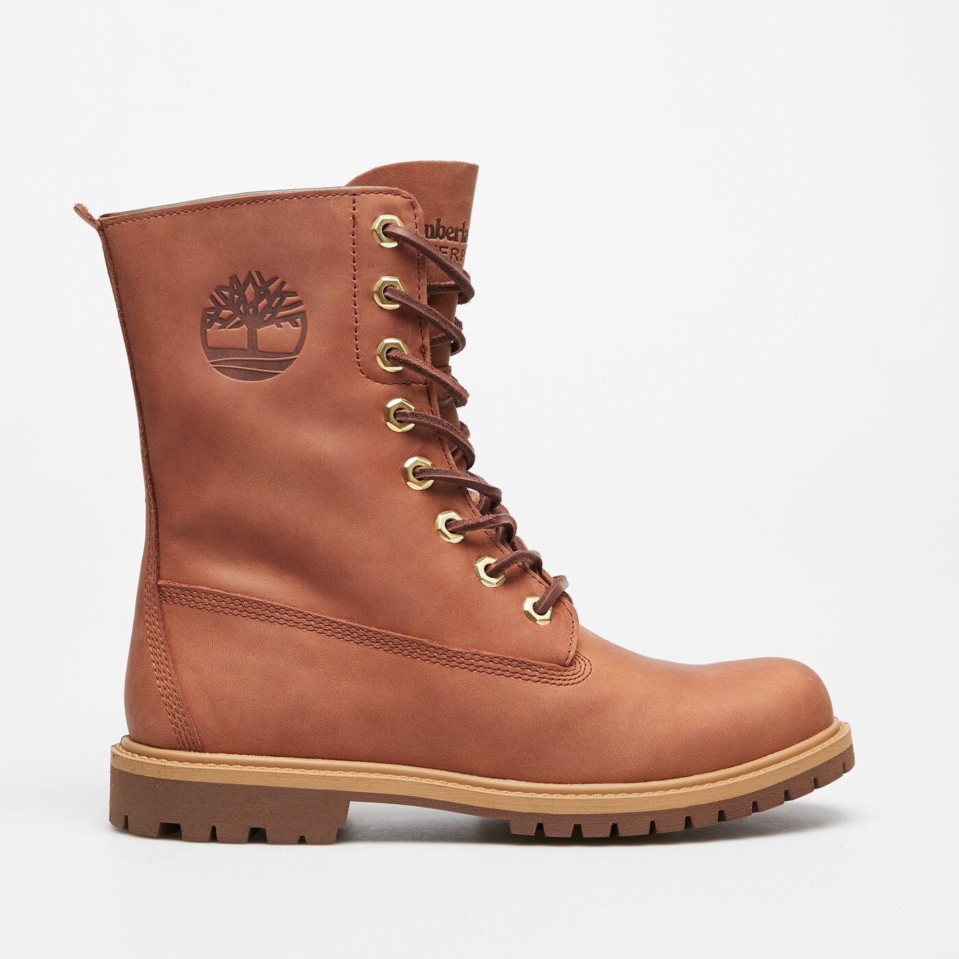 Damskie trapery TIMBERLAND PREMIUM 8 INCH LACE UP WP BOOT tb0a43mxem41 kolor brązowy