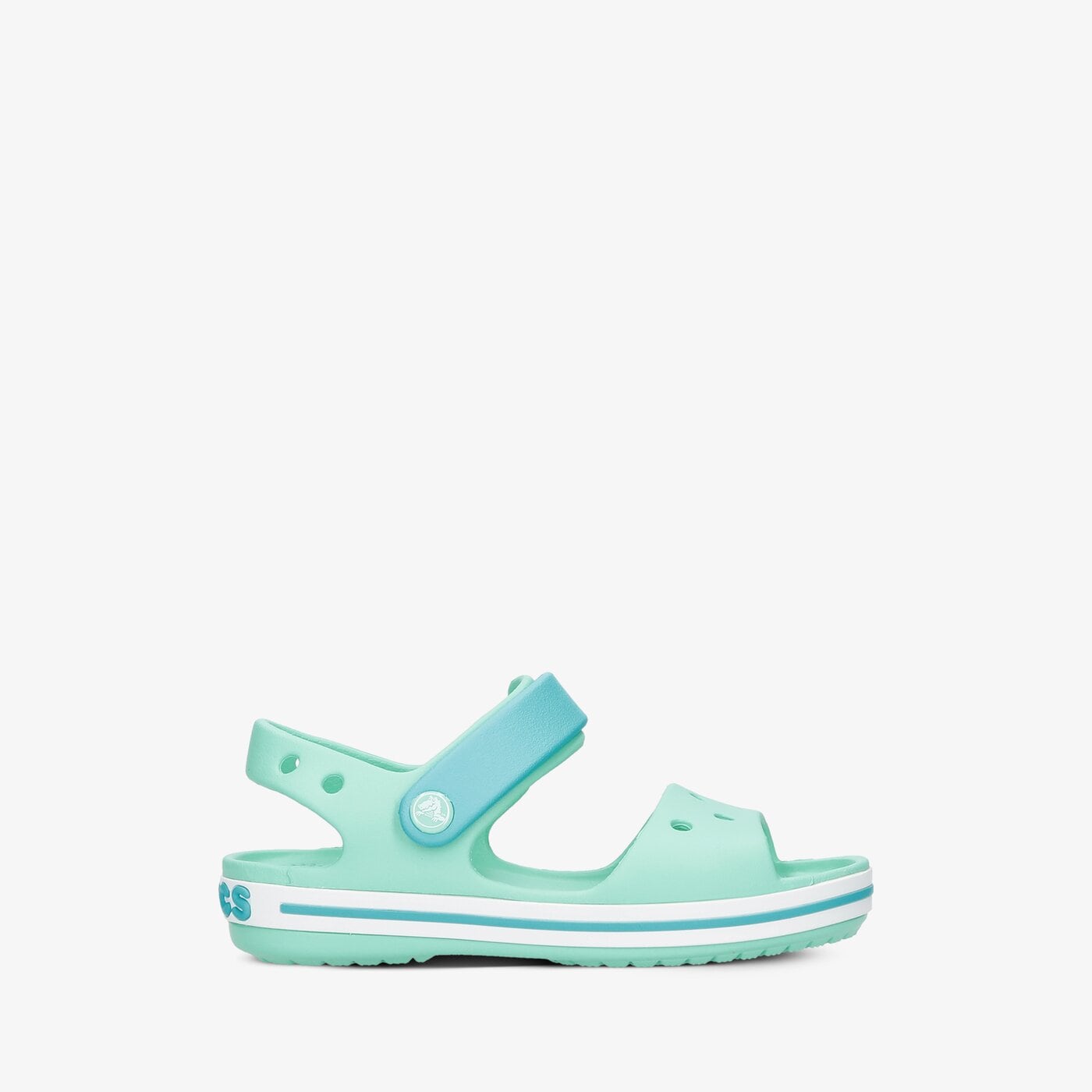 Dziecięce sandały / klapki CROCS CROCBAND SANDAL KIDS 128563u3i kolor zielony