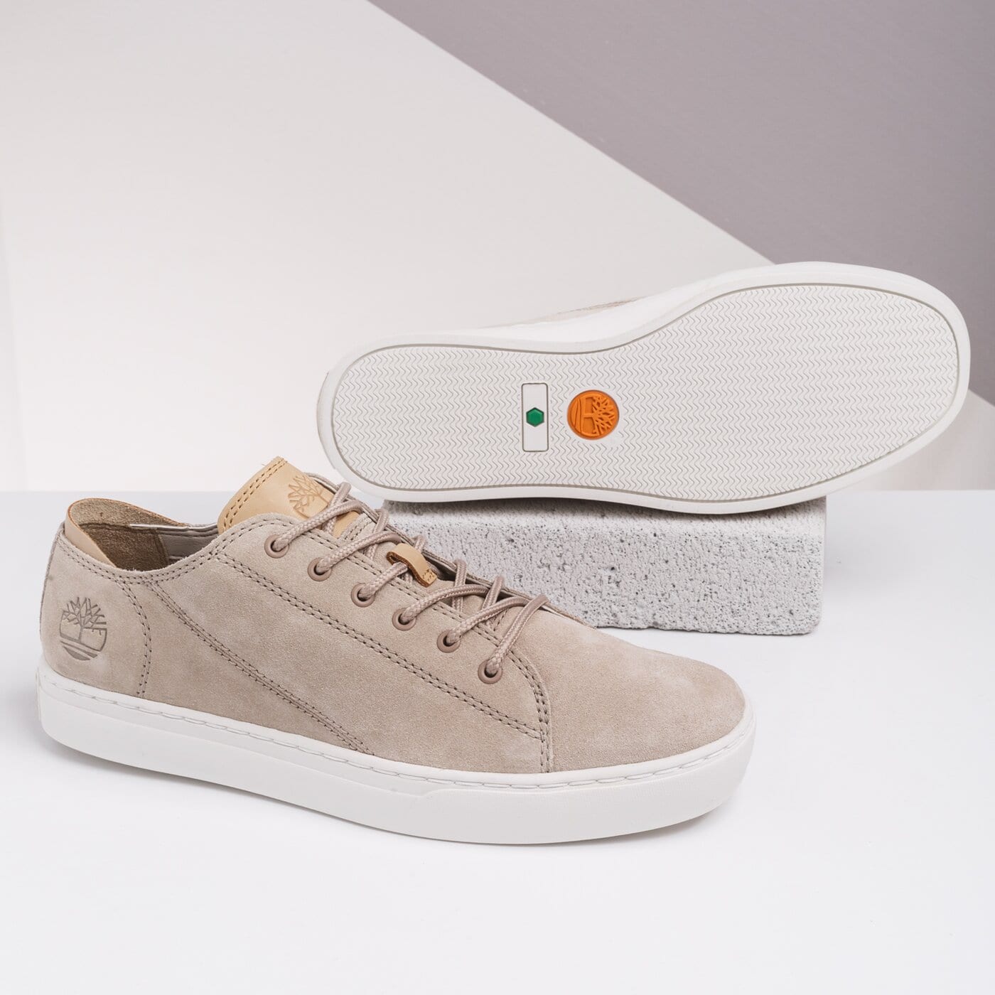 Męskie sneakersy (buty) TIMBERLAND ADV 2.0 CUPSOLE MODERN OXFORD  tb0a2dhek511 kolor beżowy