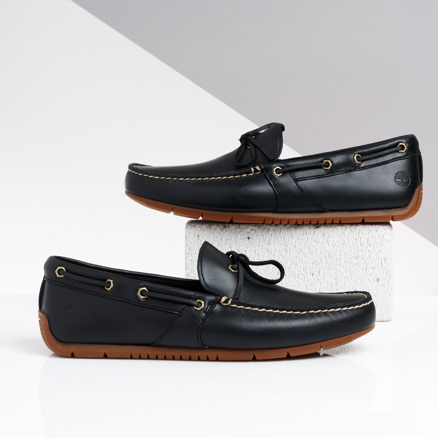 Męskie mokasyny TIMBERLAND LEMANS GENT DRIVR MOC BOAT tb0a224e0011 kolor czarny