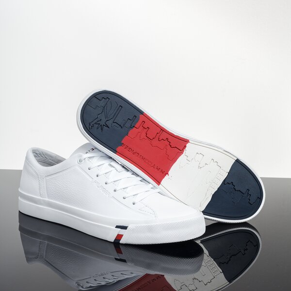Męskie trampki TOMMY HILFIGER DINO 6A fm0fm02089100 kolor biały