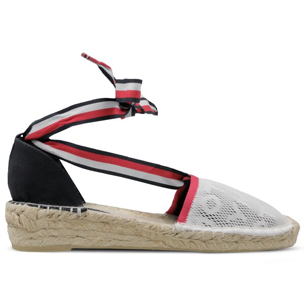 Damskie espadryle TOMMY HILFIGER KIM 5D TOMMY MESH ESPADRILLE SANDAL #fw0fw03935020# kolor biały