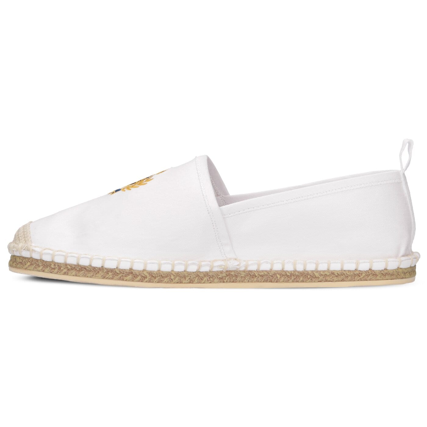 Męskie półbuty POLO RL BARRON SHOE CASUAL WHITE WASHED TWILL 803745775003 kolor biały