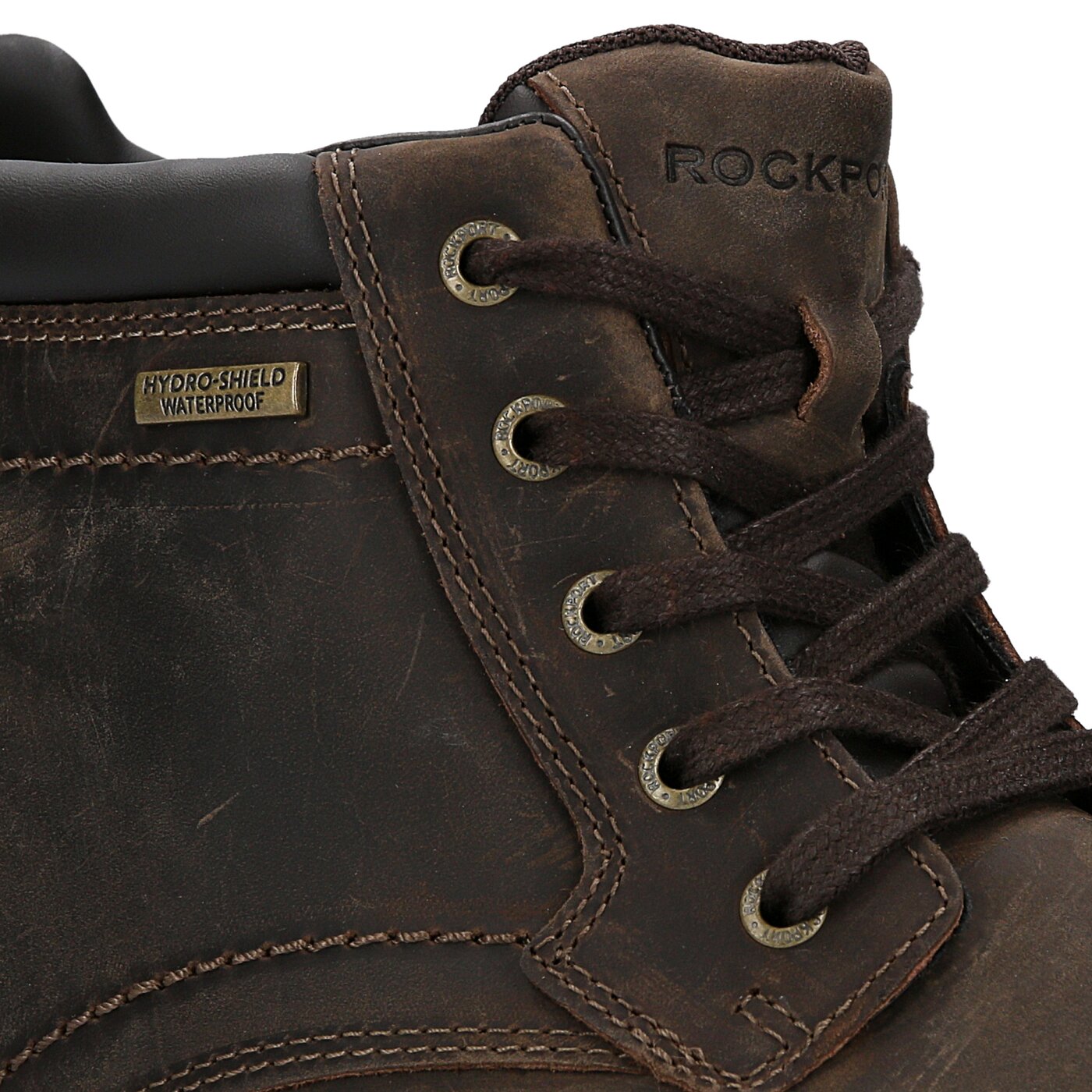 Męskie buty za kostkę ROCKPORT RGD BUC WP BOOT v81617 kolor brązowy