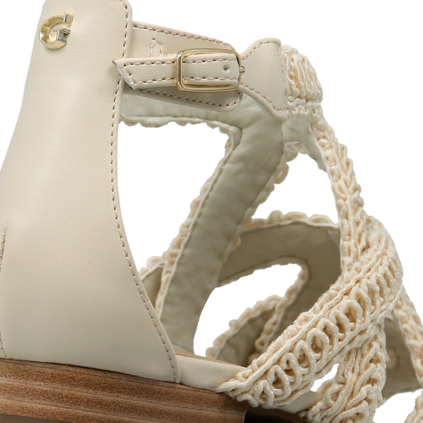 Damskie sandały GUESS DARIO SANDAL FABRIC fldro2fab03milk kolor beżowy