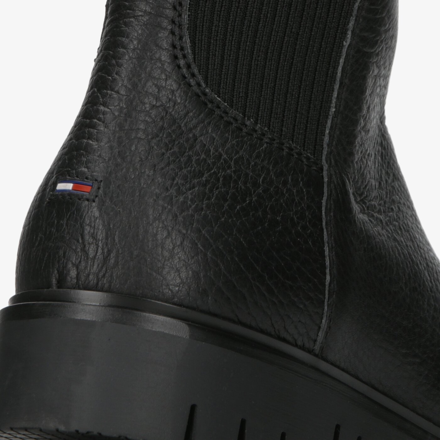 Damskie kozaki TOMMY HILFIGER FLAG SOCK TOMMY JEANS BOOT en0en00661990 kolor czarny